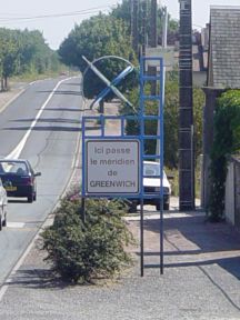 Greenwich Meridian Marker; France; Poitou-Charentes; Chalandray